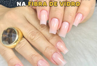 Alongamento de unhas na fibra de vidro